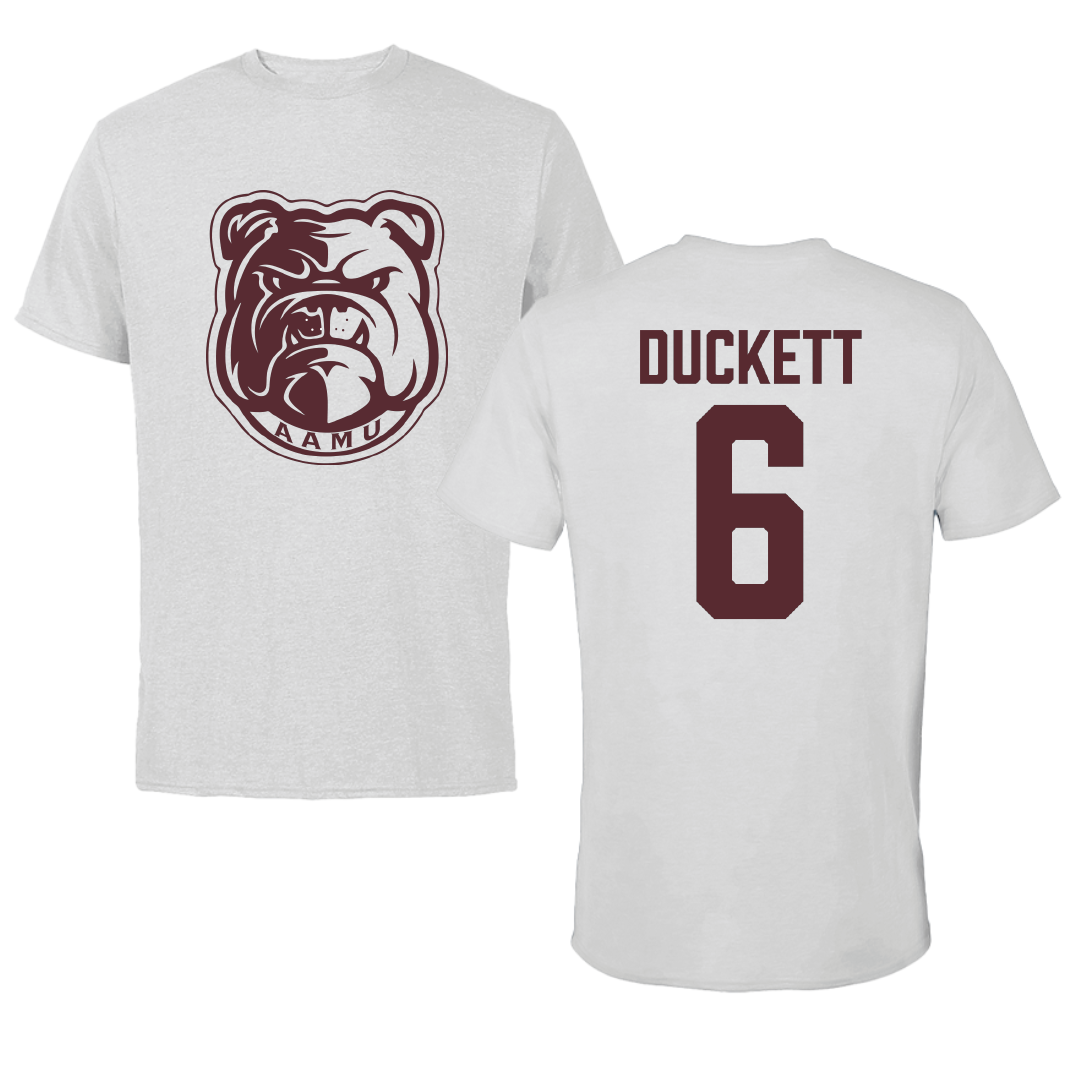 Alabama A&M University Volleyball Light Gray Tee - #6 Bailey Duckett