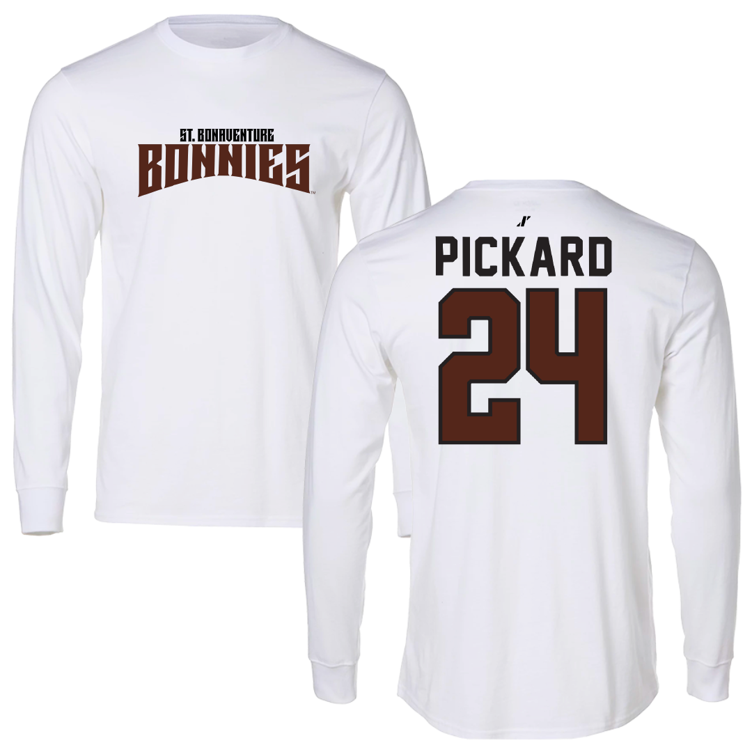 St. Bonaventure University Soccer White Classic Long Sleeve - #24 Kristin Pickard