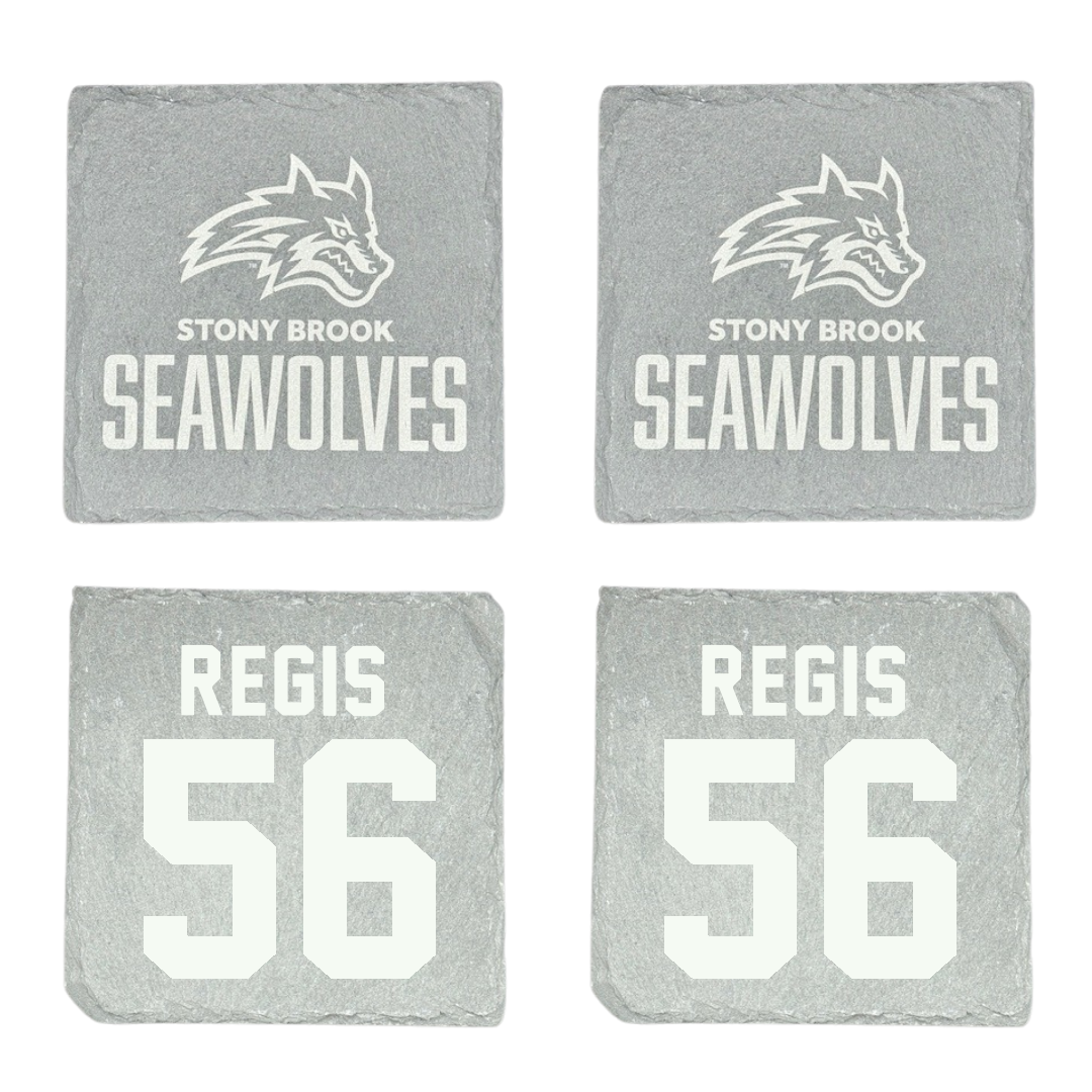 Stony Brook University Football Stone Coaster (4 Pack)  - #56 Sebastian Regis