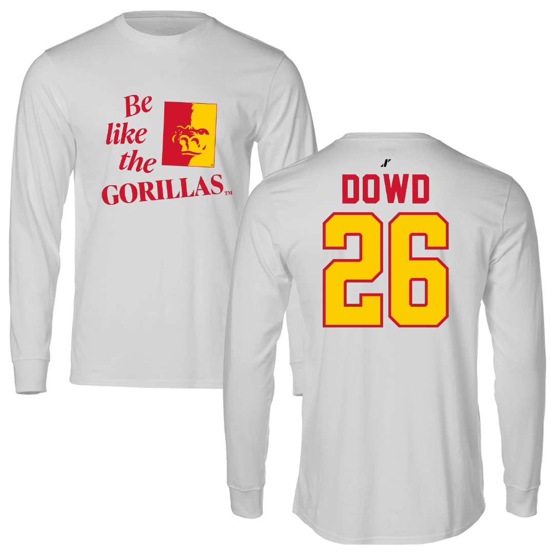 Pittsburg State University Baseball Light Gray Be Like Us Long Sleeve - #26 Boston Dowd