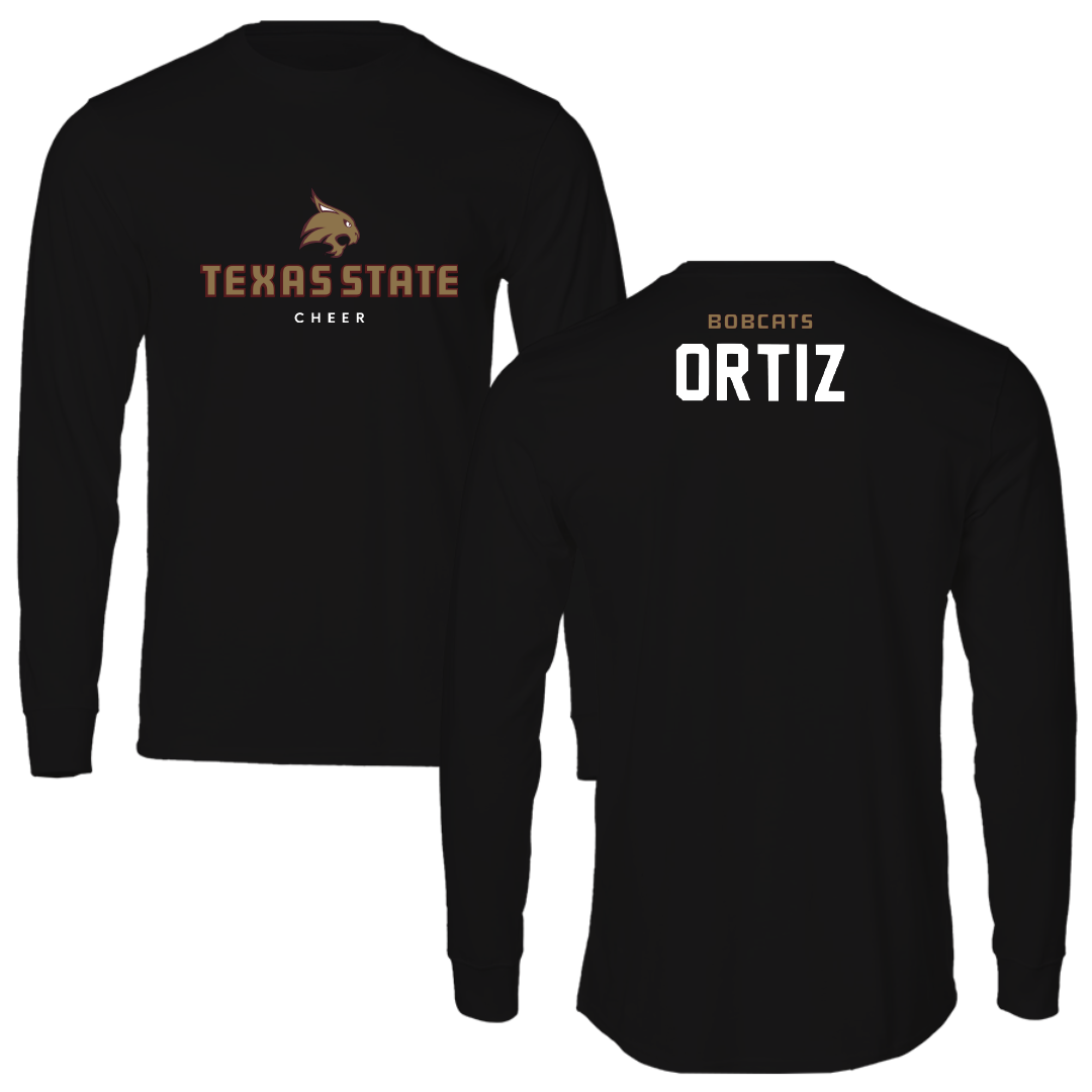 Texas State University Cheer Black Long Sleeve - George Ortiz