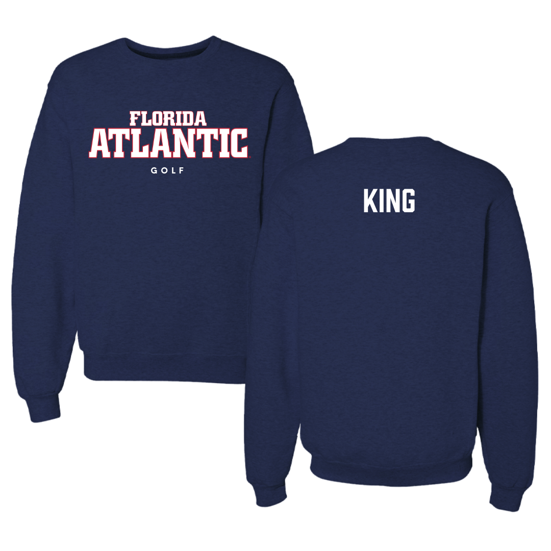 Florida Atlantic University Golf Navy Crewneck - Autumn King