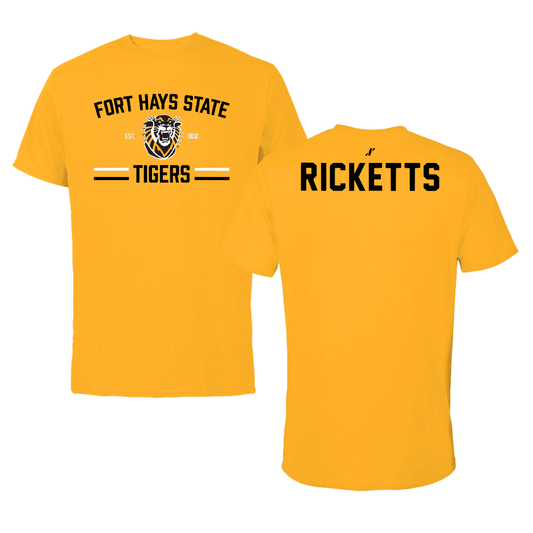 Fort Hays State University Wrestling Gold General Performance Tee - Kaylee Ricketts
