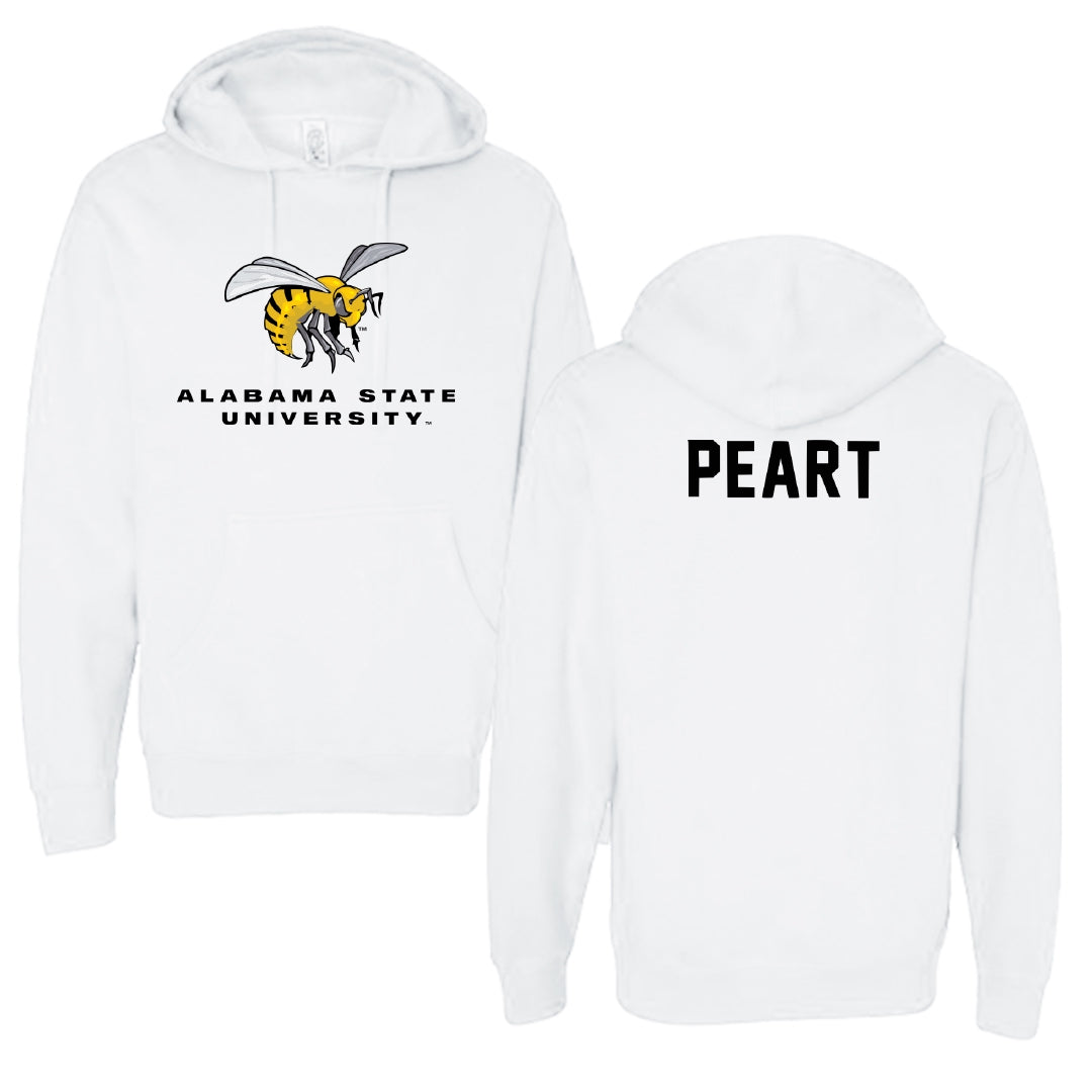 Alabama State University TF and XC White Block Hoodie - Shawna-kay Peart