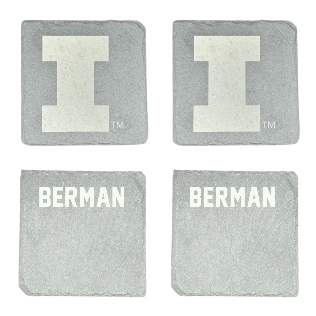 University of Illinois Swimming & Diving Stone Coaster (4 Pack)  - Leia Berman