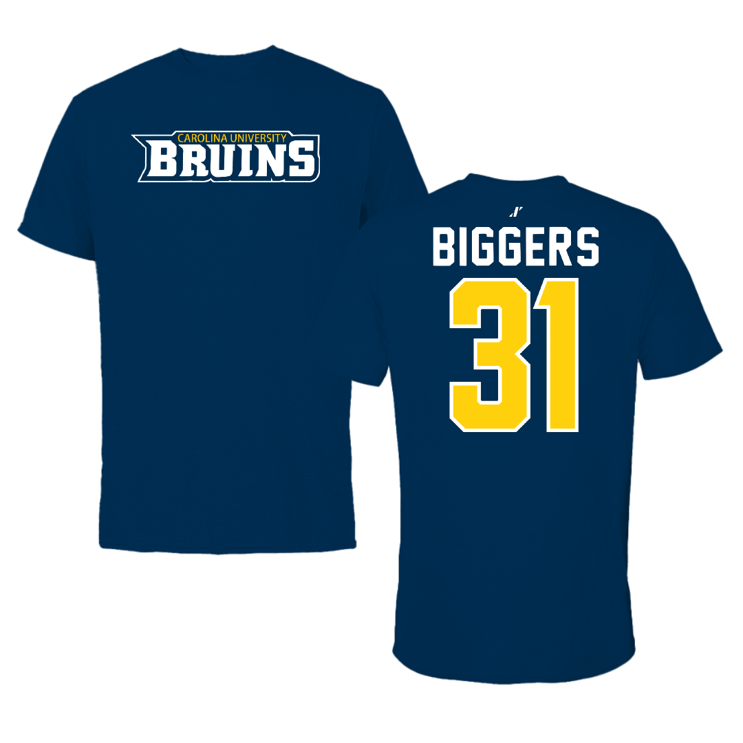 Carolina University Baseball Navy Tee - #31 Jaylen Biggers