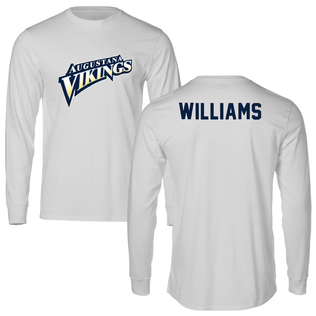 Augustana University (South Dakota) Wrestling Light Gray Performance Long Sleeve - Bentley Williams