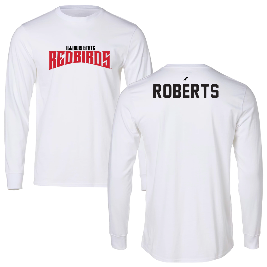 Illinois State University Track and Field White Classic Long Sleeve - Windsor Roberts