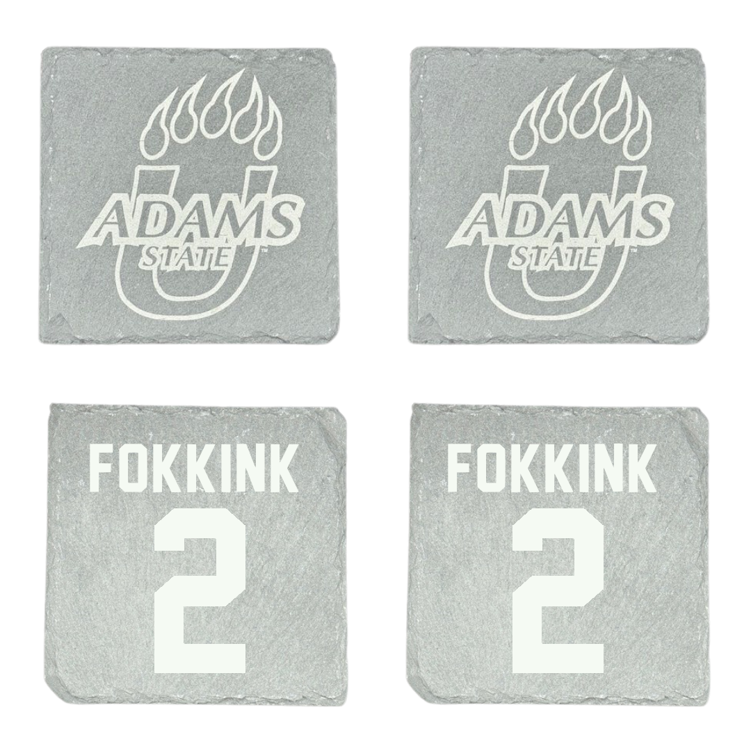 Adams State University Soccer Stone Coaster (4 Pack)  - #2 Jelmer Fokkink
