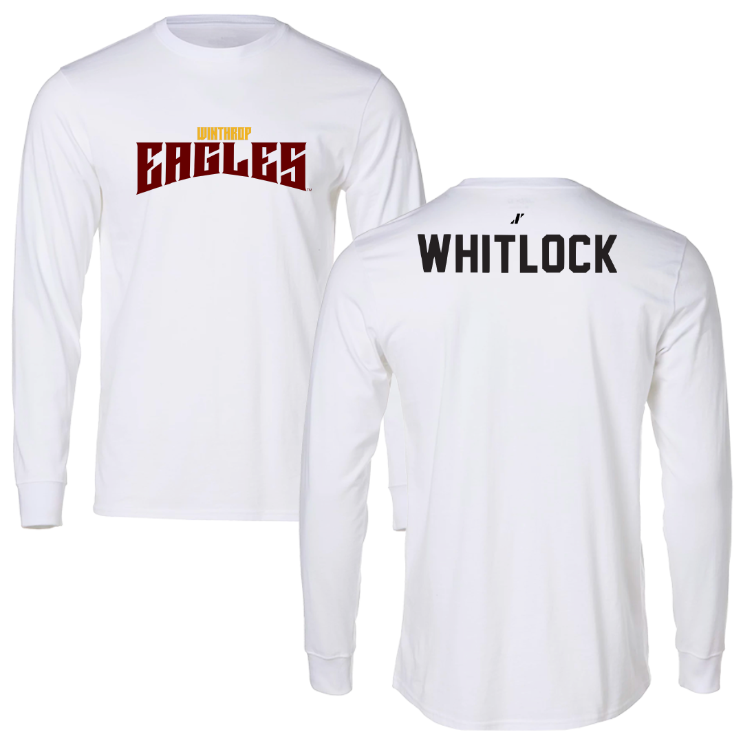 Winthrop University TF and XC White Classic Performance Long Sleeve - Amaiya Whitlock