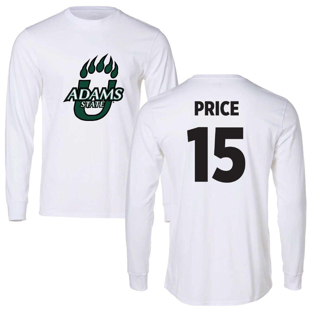 Adams State University Basketball White Long Sleeve - #15 Jada Price