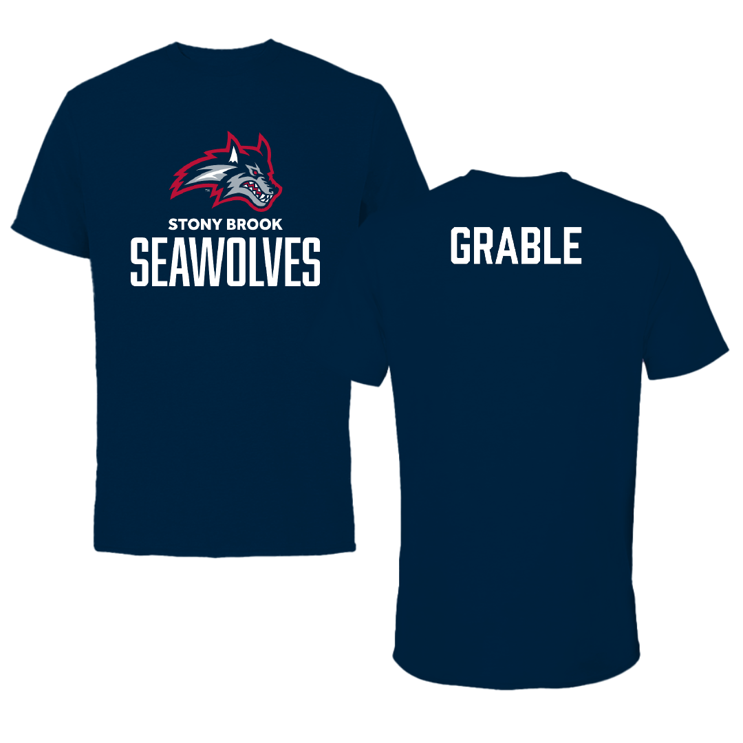 Stony Brook University TF and XC Navy Performance Tee - Camille Grable