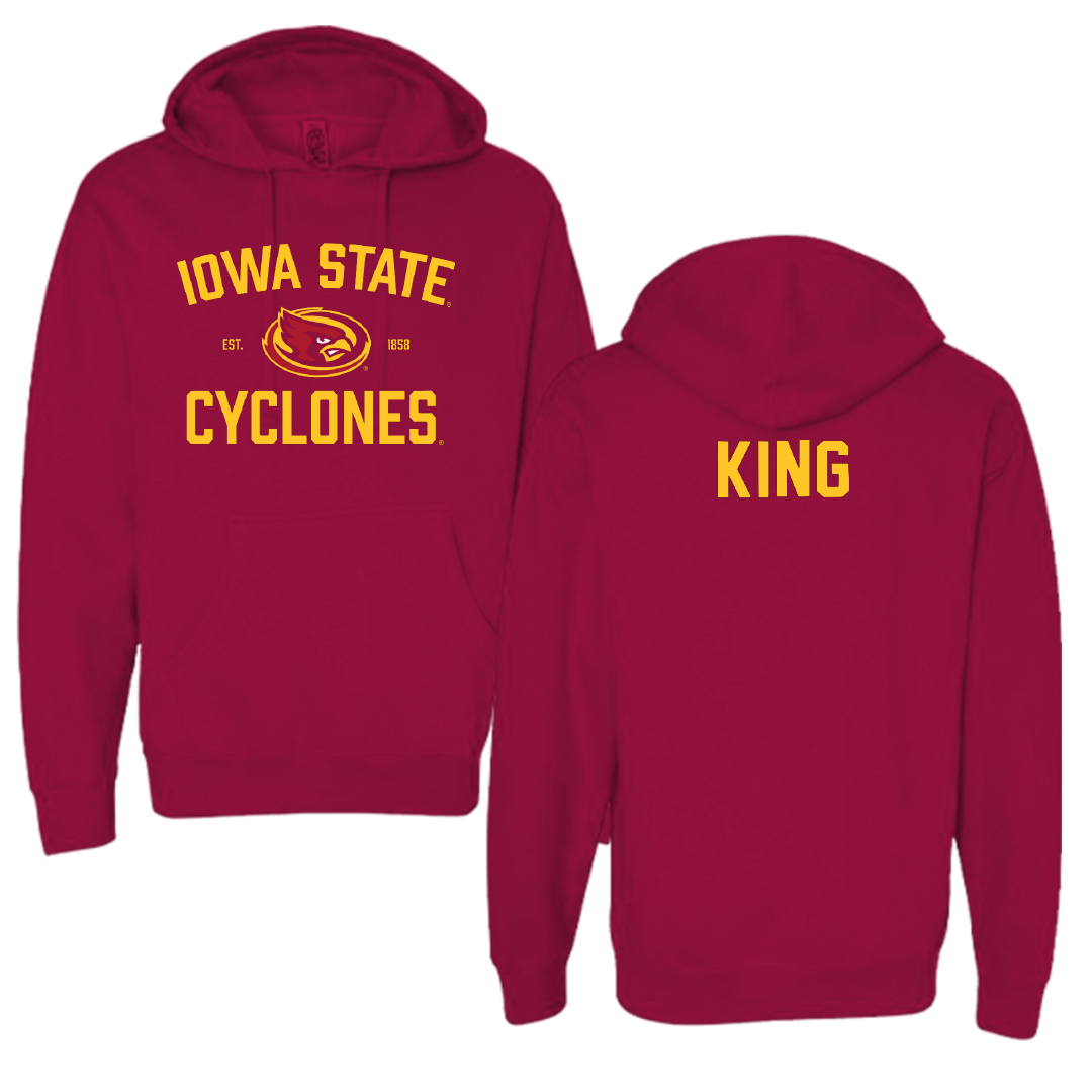 Iowa State University TF and XC Cardinal General Hoodie - Colby King