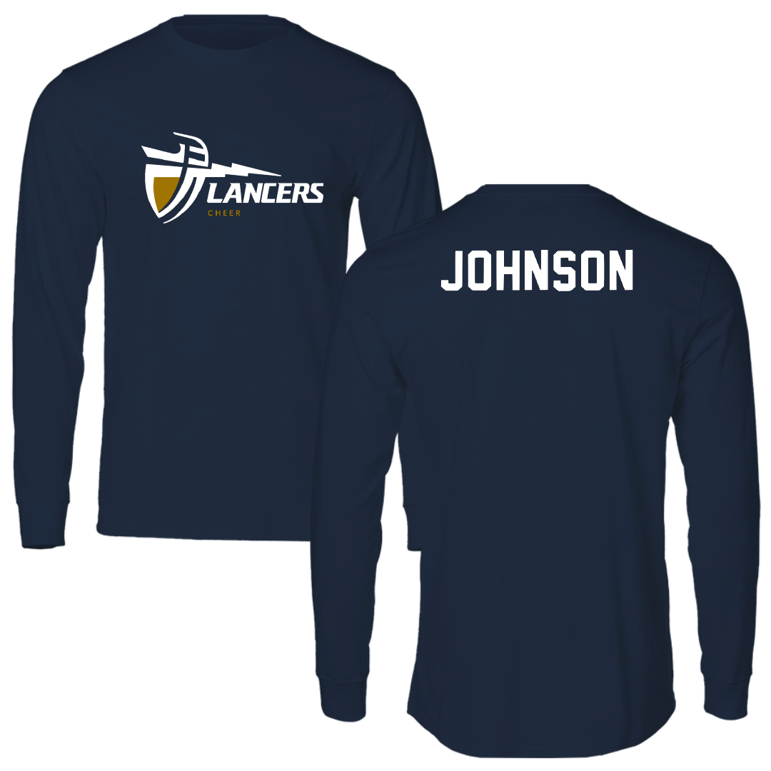 California Baptist University Cheer Navy Performance Long Sleeve - Cyarra Johnson