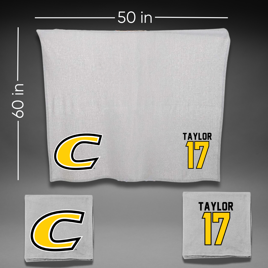 Centre College Baseball Gray Blanket - #17 Wesley Taylor