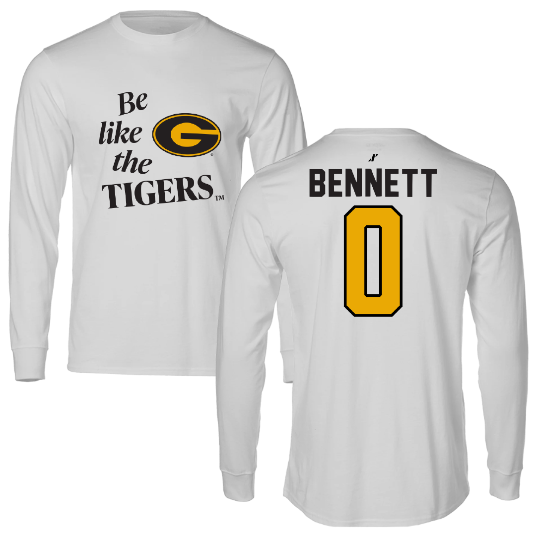 Grambling State University Baseball Light Gray Be Like Us Performance Long Sleeve - #0 Jaylyn Bennett