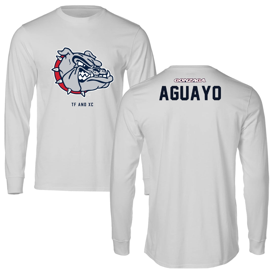 Gonzaga University TF and XC Light Gray Performance Long Sleeve - Ashlinn Aguayo