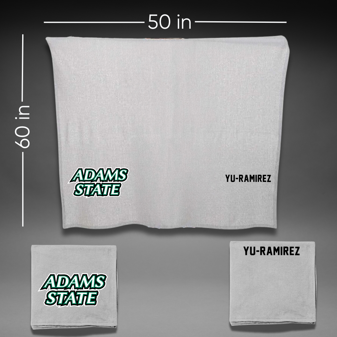 Adams State University Wrestling Gray Blanket - Amada Yu-Ramirez