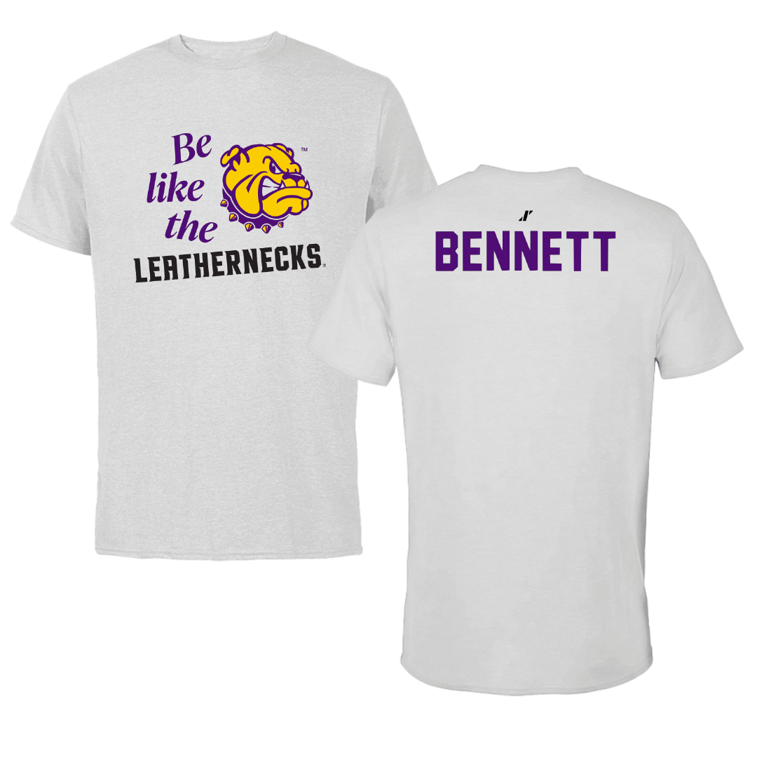 Western Illinois University TF and XC Light Gray Be Like Us Performance Tee - Lydia Bennett