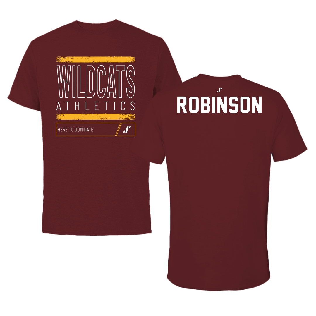 Bethune-Cookman University TF and XC Maroon Dominate Performance Tee - Damaris Robinson