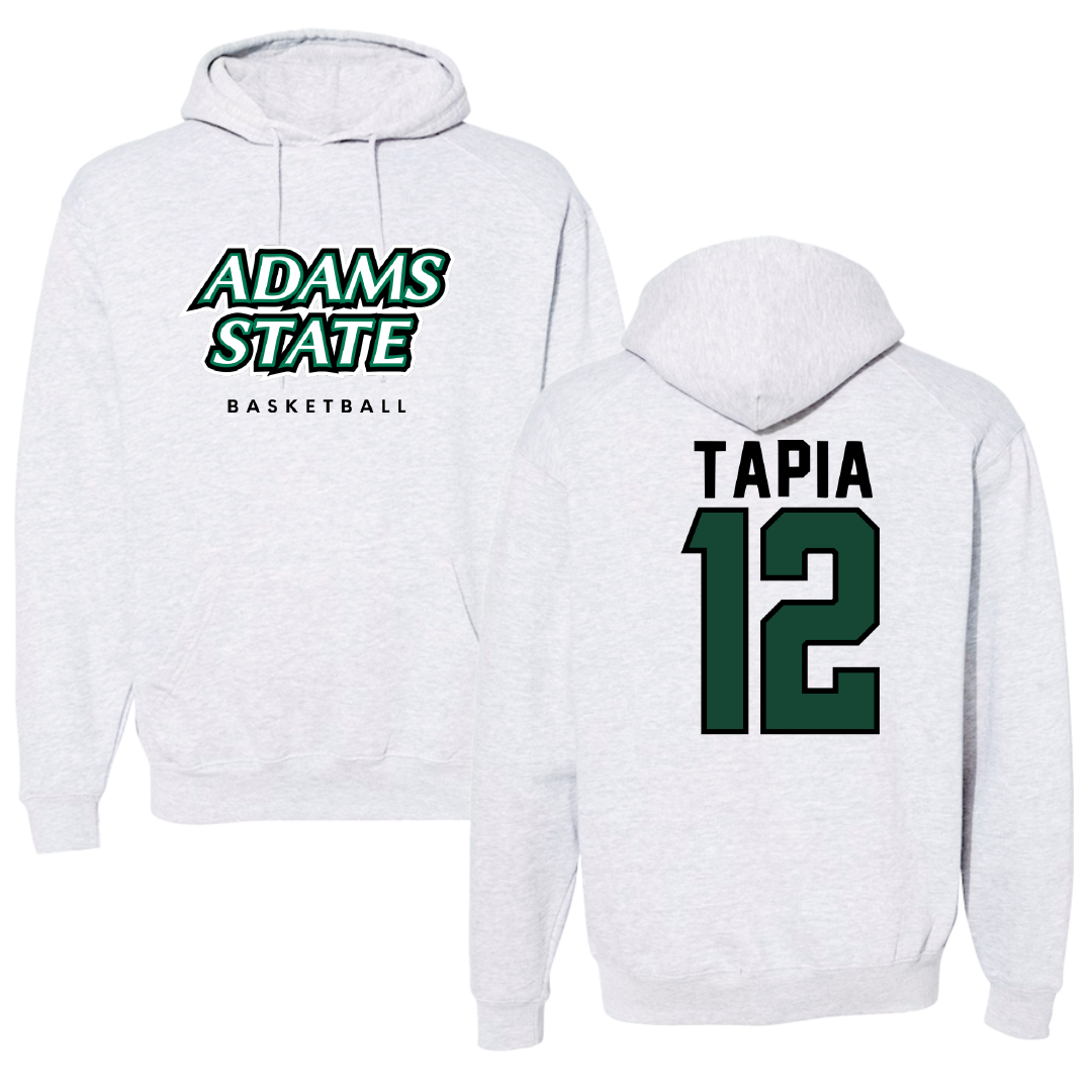 Adams State University Basketball Gray Block Hoodie - #12 Jude Tapia