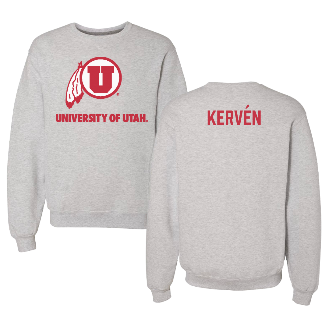 University of Utah Skiing Gray Crewneck - Michelle Kervén