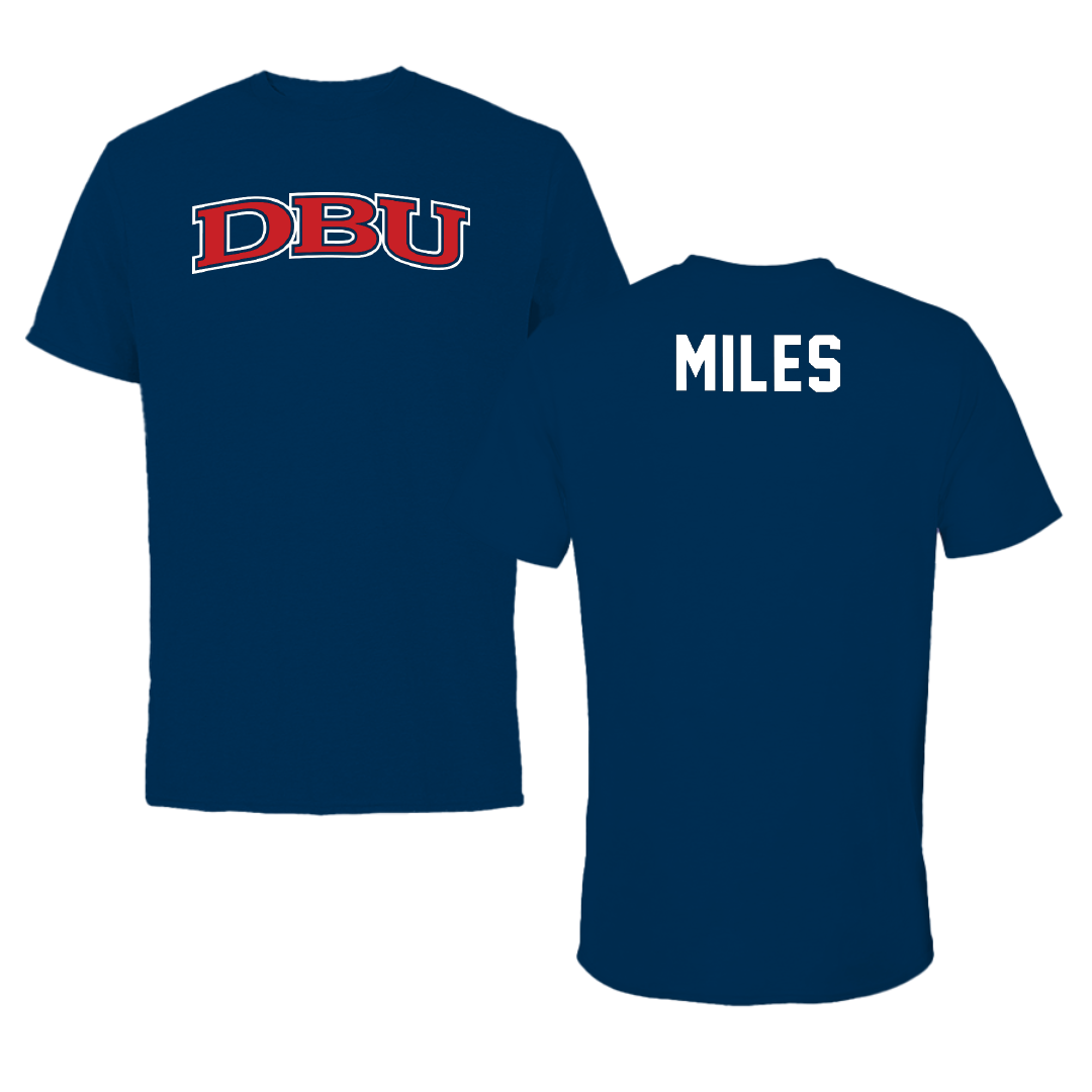 Dallas Baptist University TF and XC Navy DBU Performance Tee - Jordan Miles