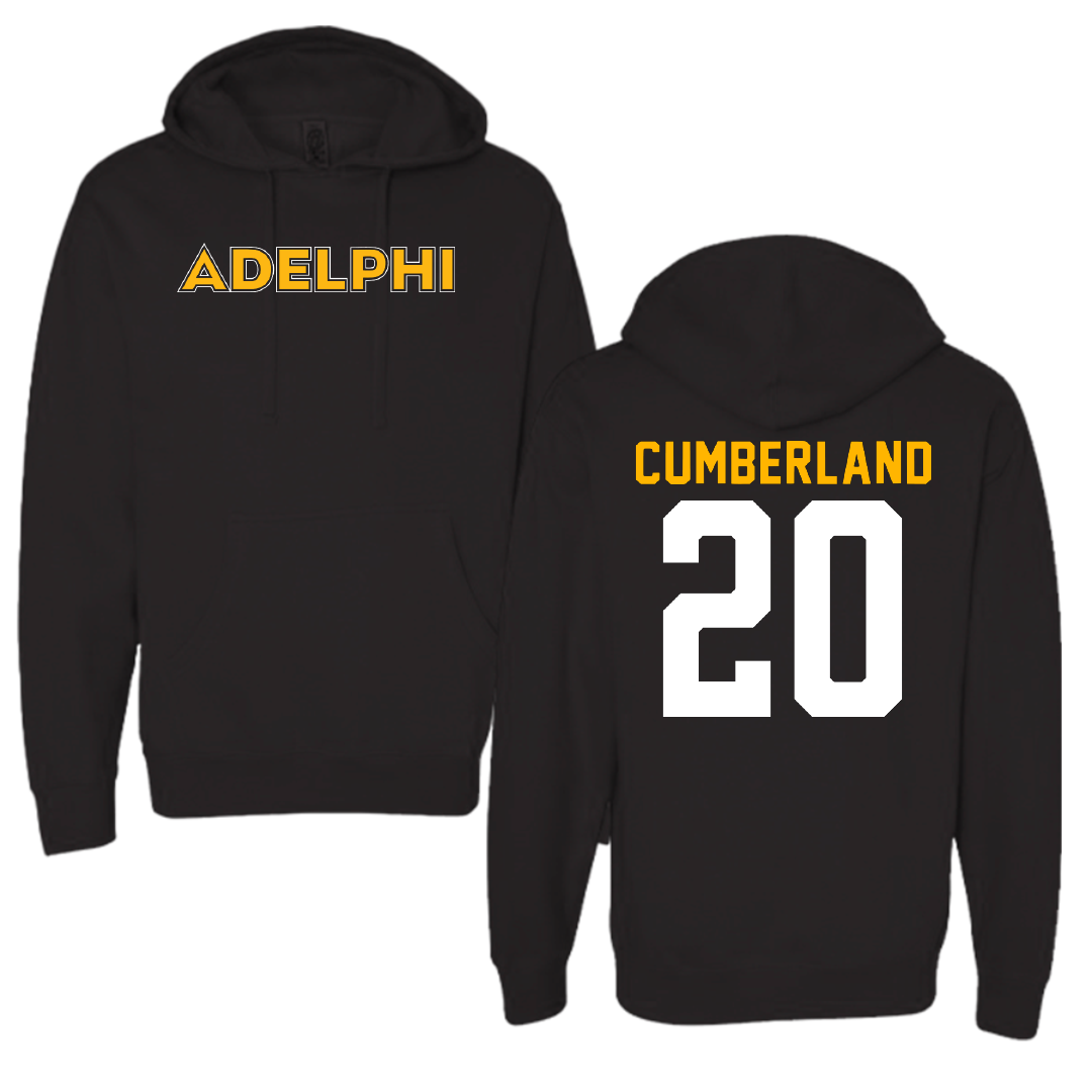 Adelphi University Basketball Black Hoodie - #20 Myles Cumberland