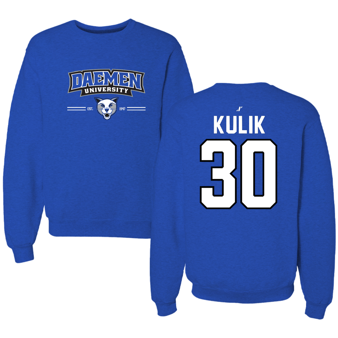 Daemen University Basketball Blue General Crewneck - #30 Jackson Kulik