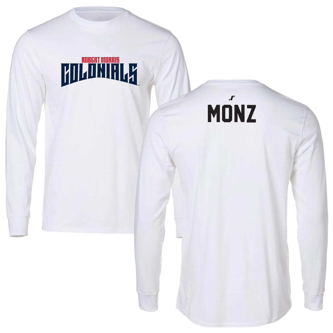 Robert Morris University TF and XC White Classic Long Sleeve - Dea Monz