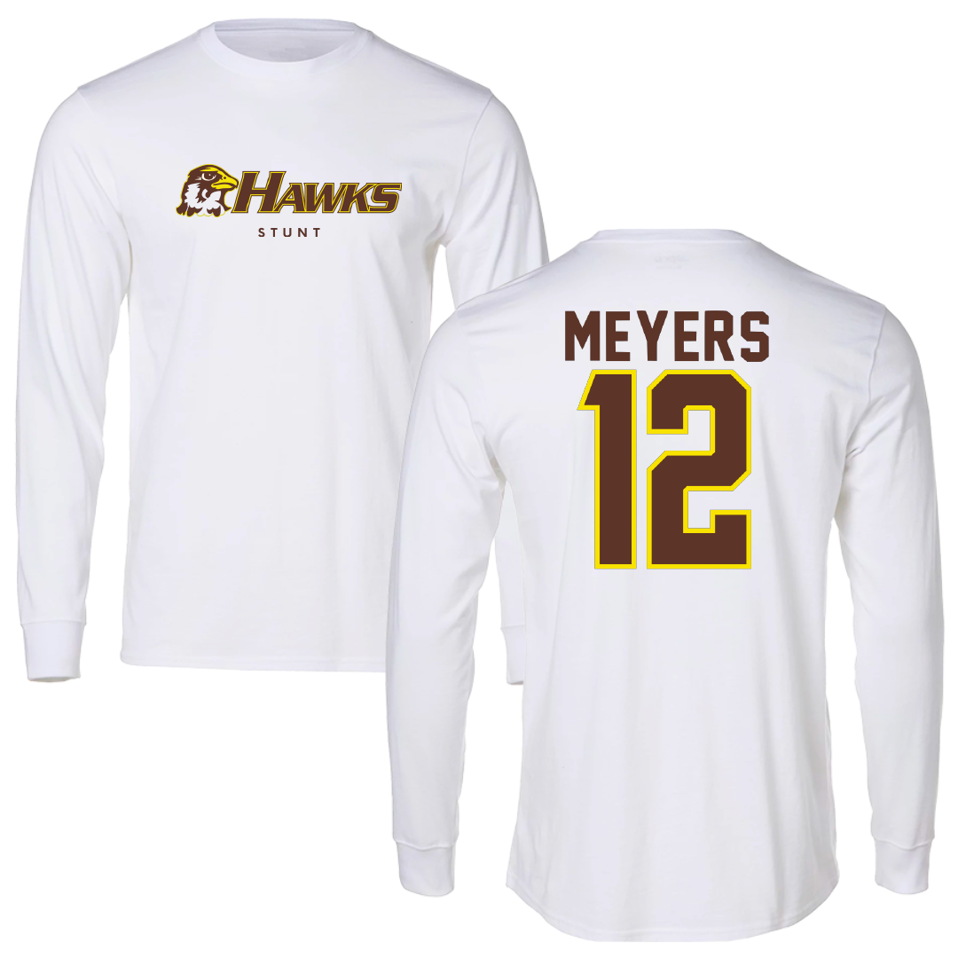 Quincy University STUNT White Long Sleeve - #12 Jocelyn Meyers