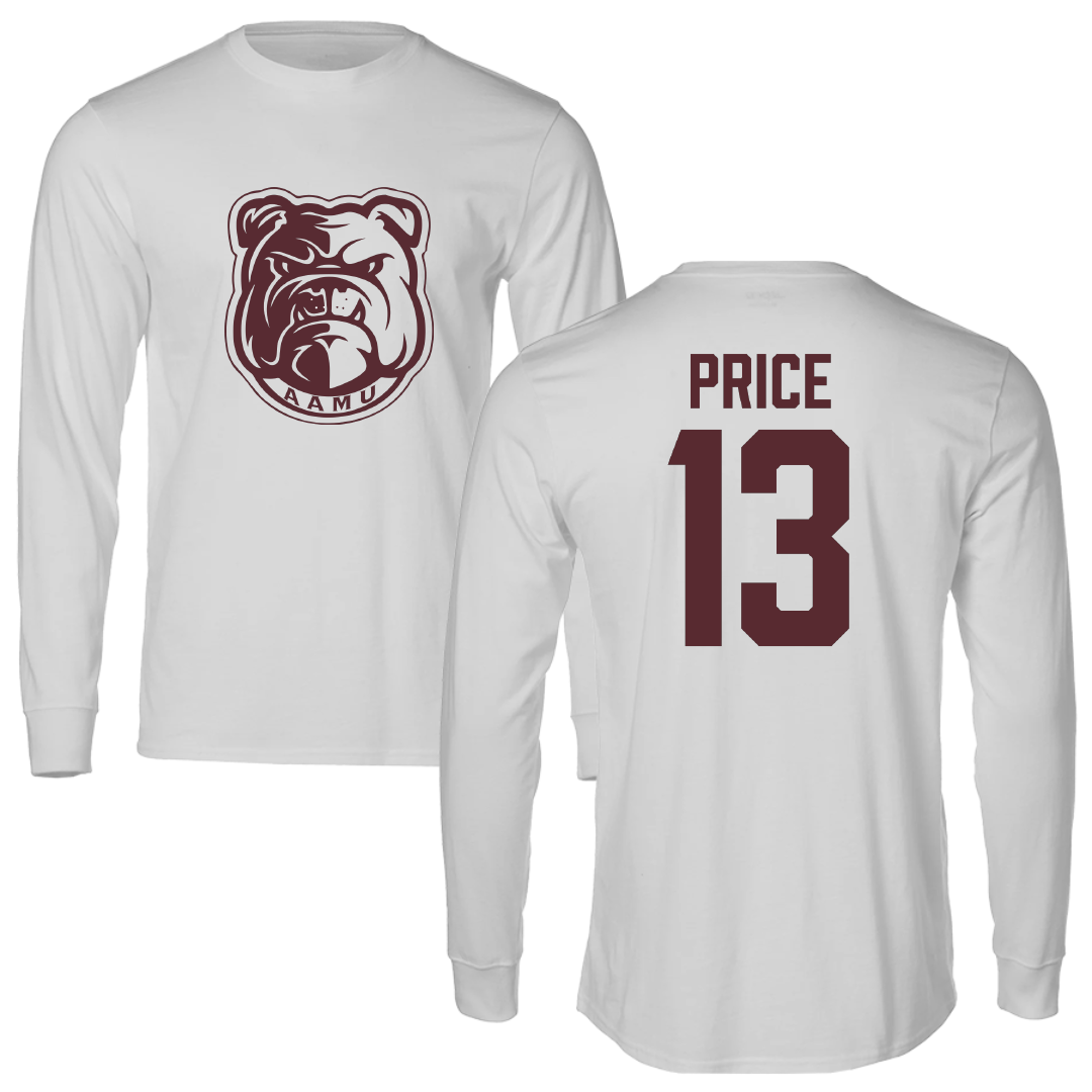 Alabama A&M University Volleyball Light Gray Performance Long Sleeve - #13 Laela Price
