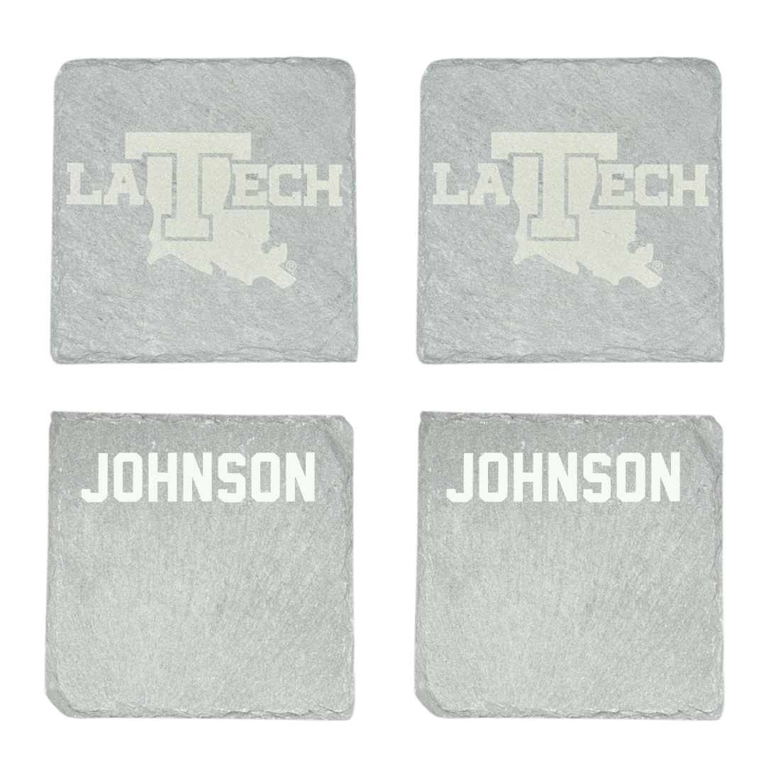 Louisiana Tech University TF and XC Stone Coaster (4 Pack)  - Cobe Johnson