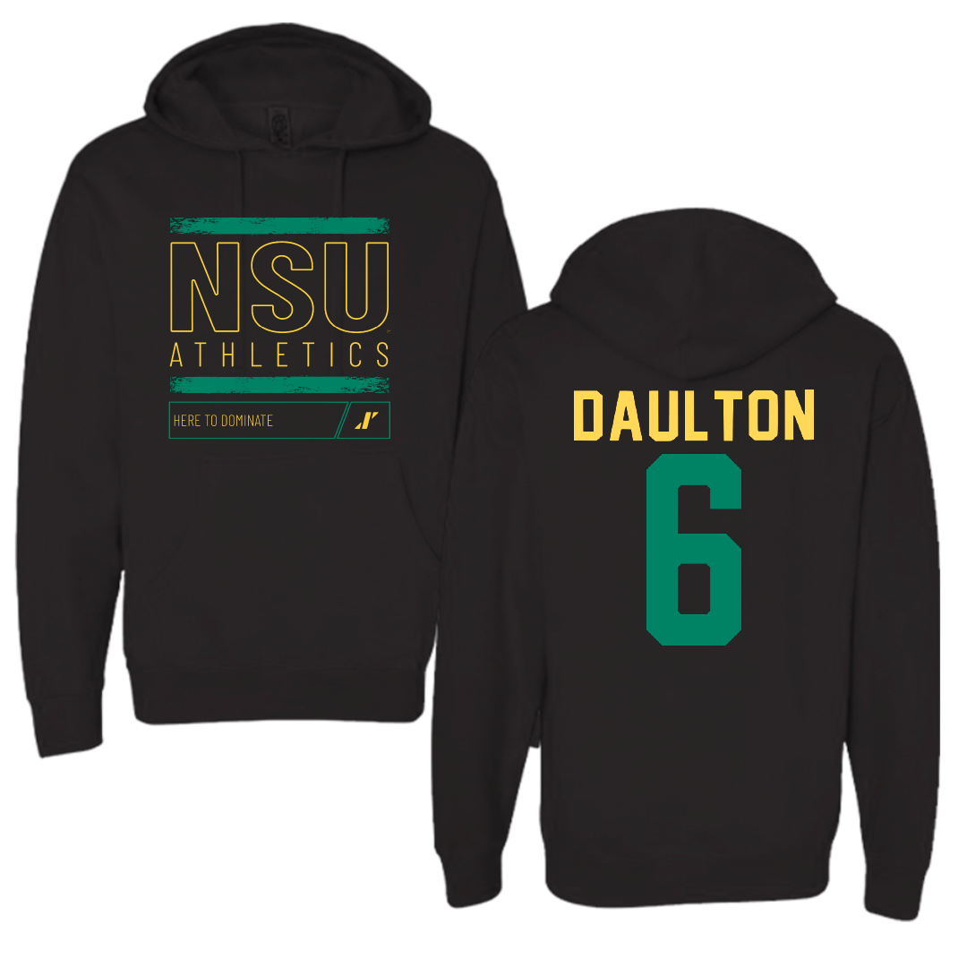 Norfolk State University Baseball Black Dominate Hoodie - #6 Brayden Daulton