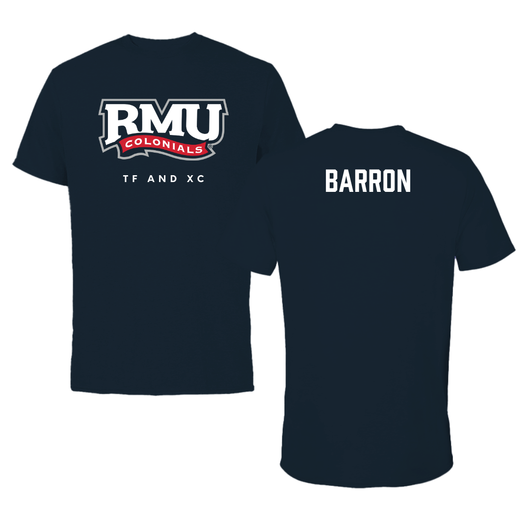 Robert Morris University TF and XC Navy Performance Tee - Seth Barron