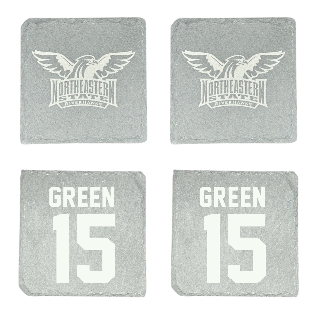 Northeastern State University Football Stone Coaster (4 Pack)  - #15 Xander Green