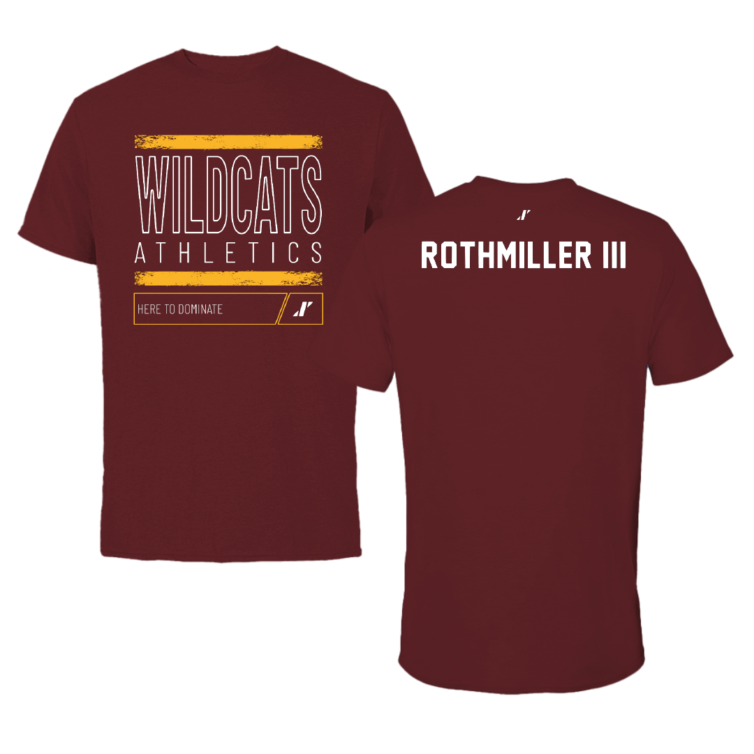 Bethune-Cookman University TF and XC Maroon Dominate Performance Tee - William Rothmiller III