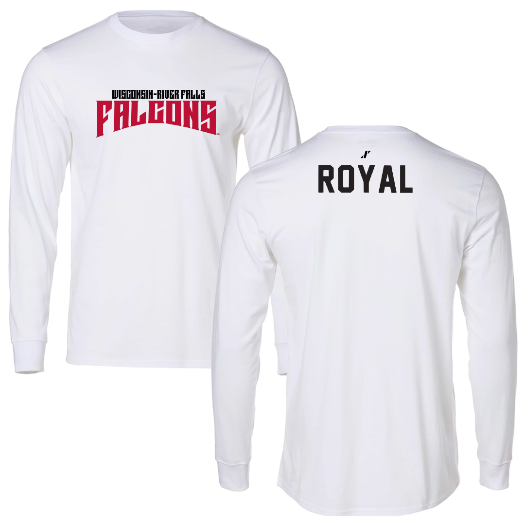 University of Wisconsin-River Falls TF and XC White Classic Performance Long Sleeve - Caleb Royal