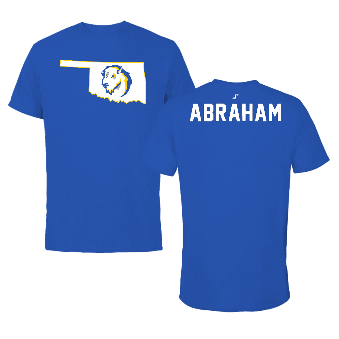 Southeastern Oklahoma State University TF and XC Blue State Tee - Anjelika Abraham