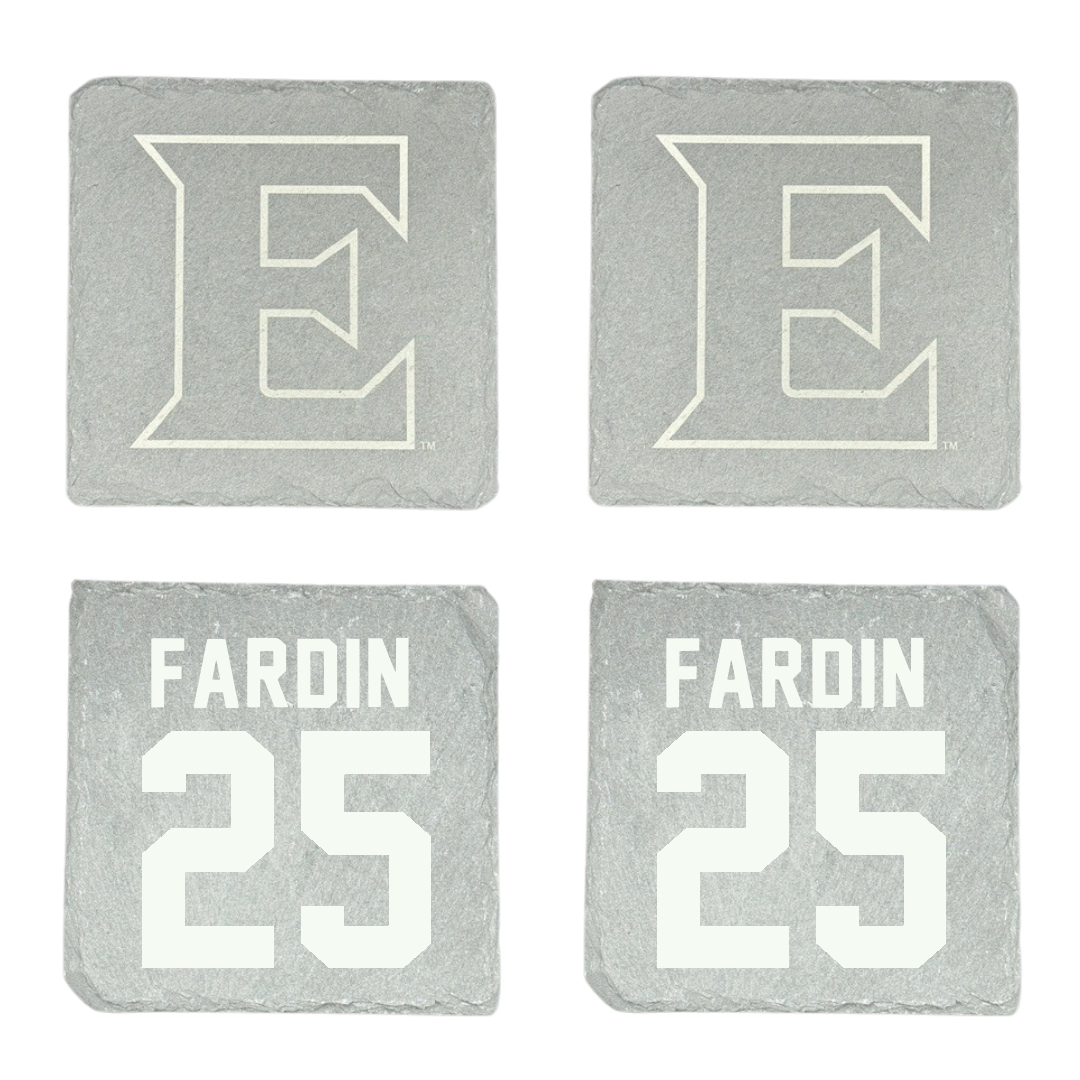 Elon University Lacrosse Stone Coaster (4 Pack)  - #25 Jamie Fardin