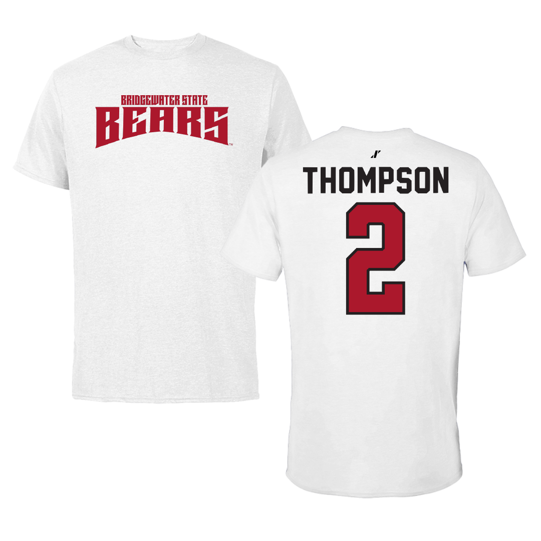 Bridgewater State University Basketball White Classic Tee - #2 Alexia Thompson