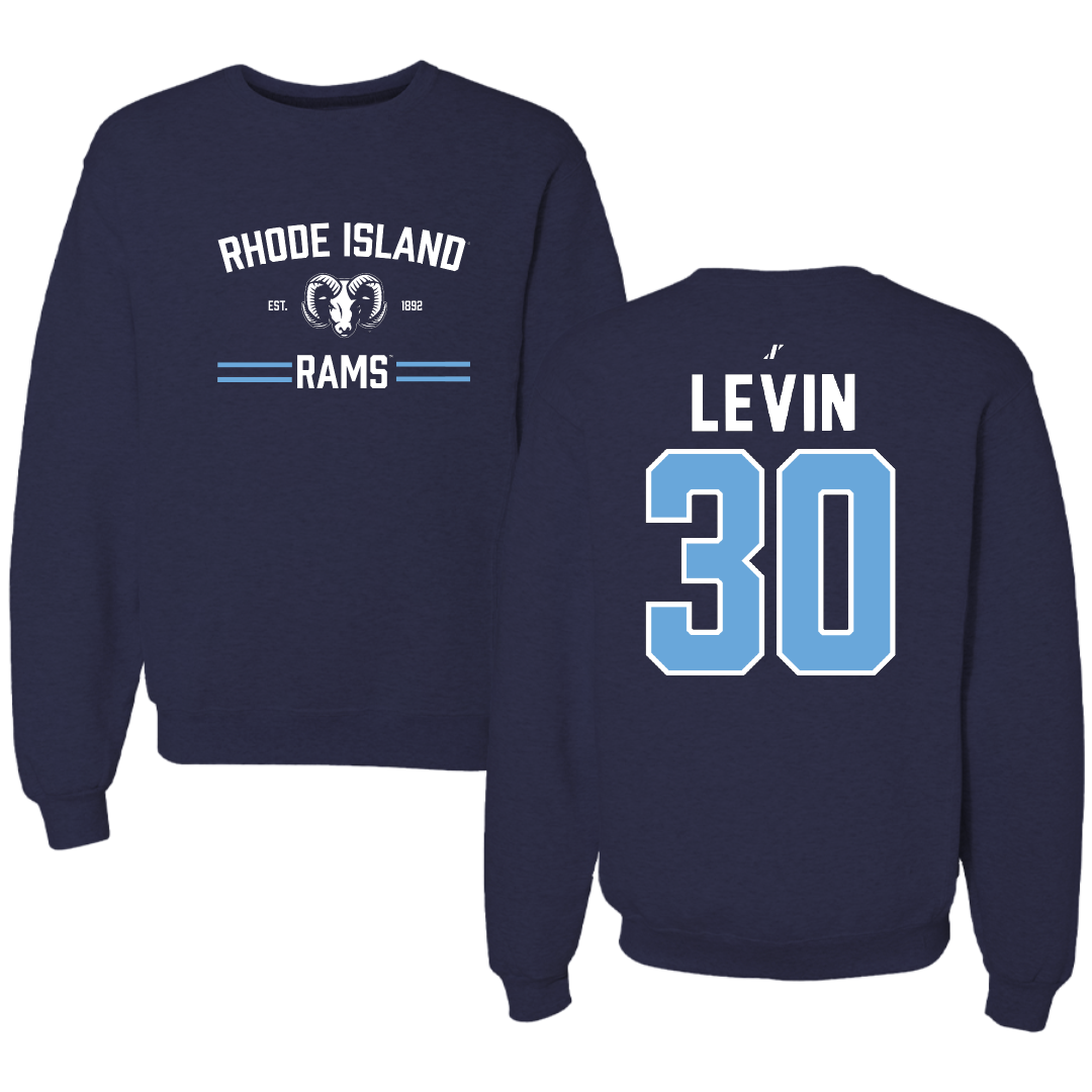 University of Rhode Island Baseball Navy General Crewneck - #30 Brody Levin