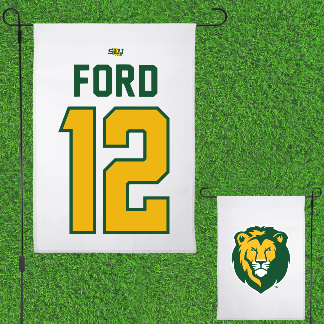 Southeastern Louisiana University Softball White Garden Flag - #12 Brilee Ford