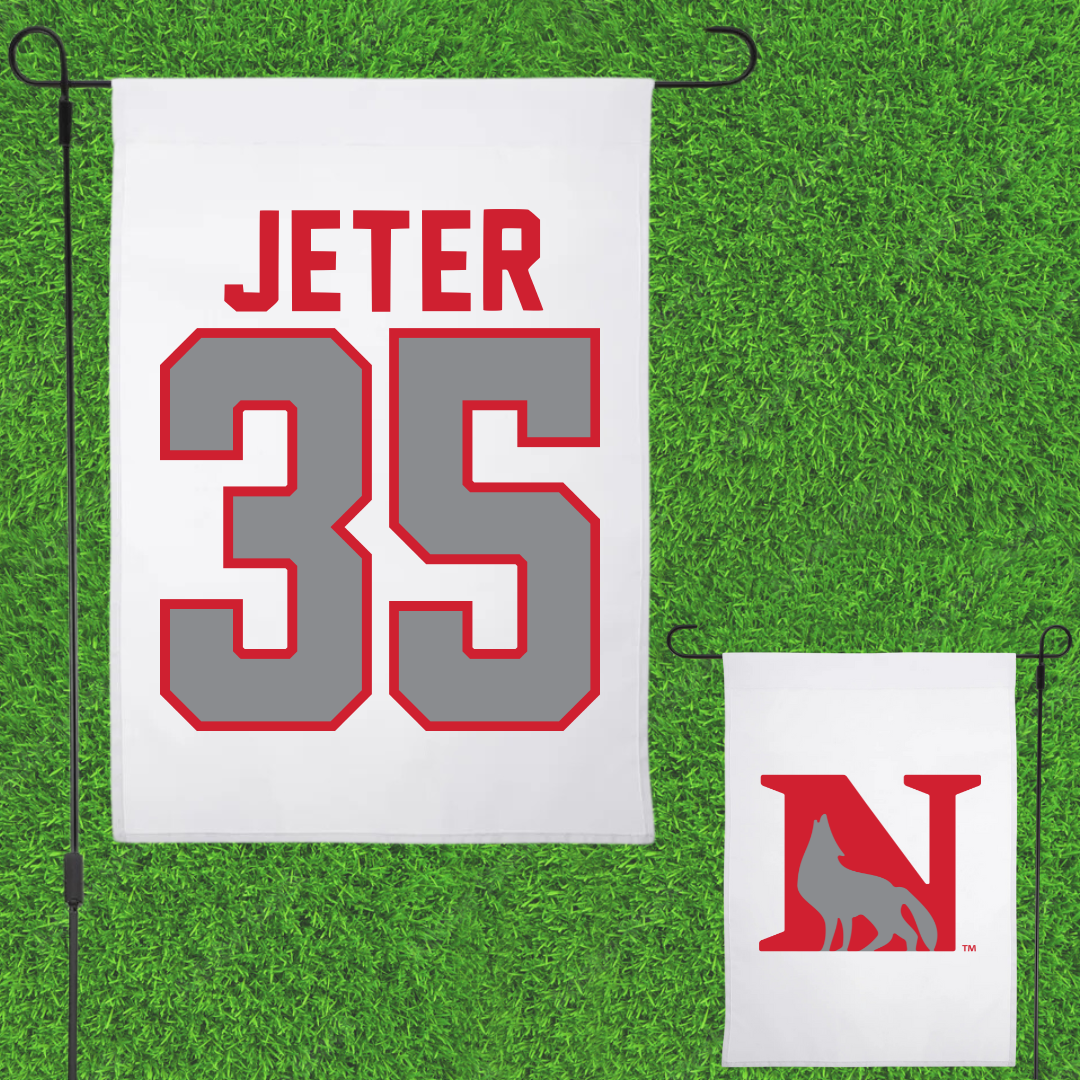 Newberry College Baseball White Garden Flag - #35 Taylor Jeter