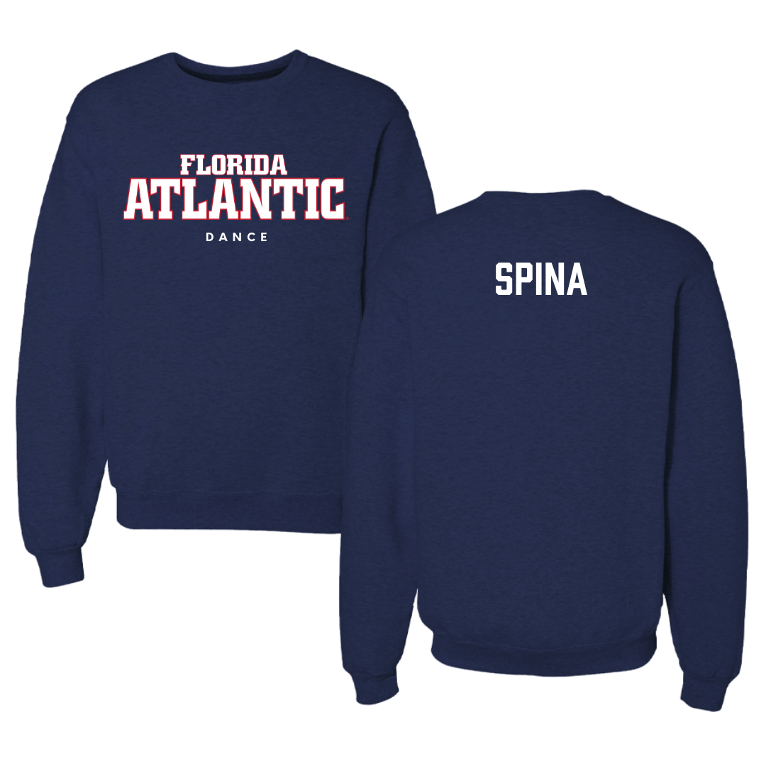 Florida Atlantic University Dance Navy Crewneck - Jenna Spina