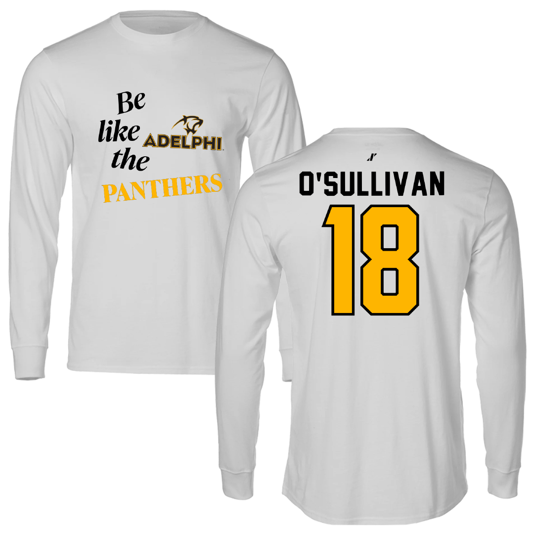 Adelphi University Baseball Light Gray Be Like Us Long Sleeve - #18 Tommy O'Sullivan