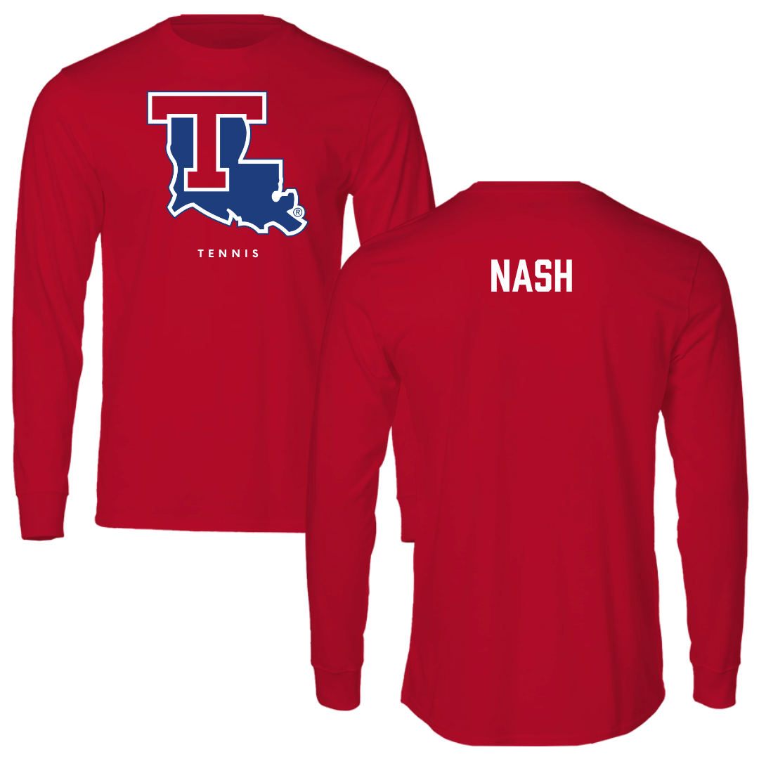 Louisiana Tech University Tennis Red Performance Long Sleeve - Tiffani Nash