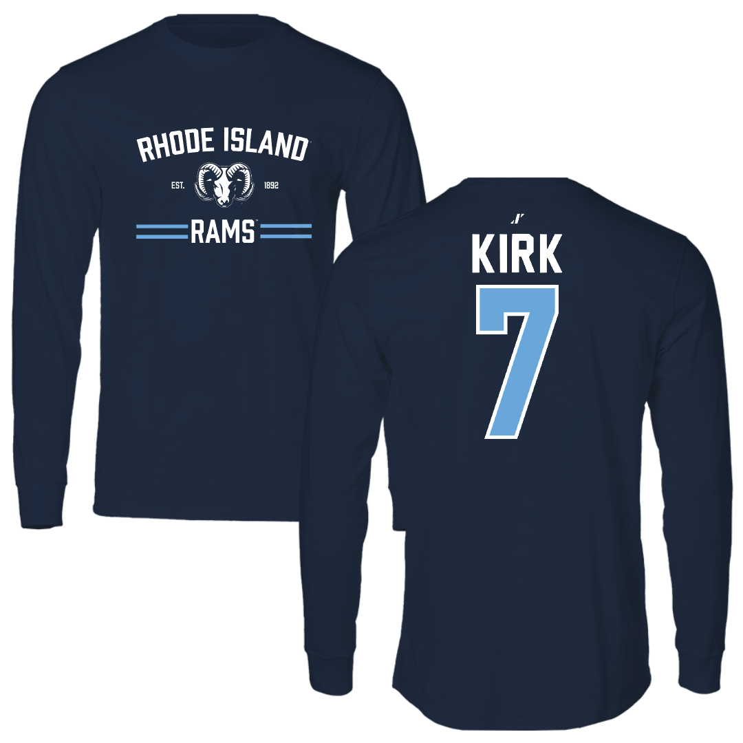 University of Rhode Island Lacrosse Navy General Performance Long Sleeve - #7 Carolyn Kirk