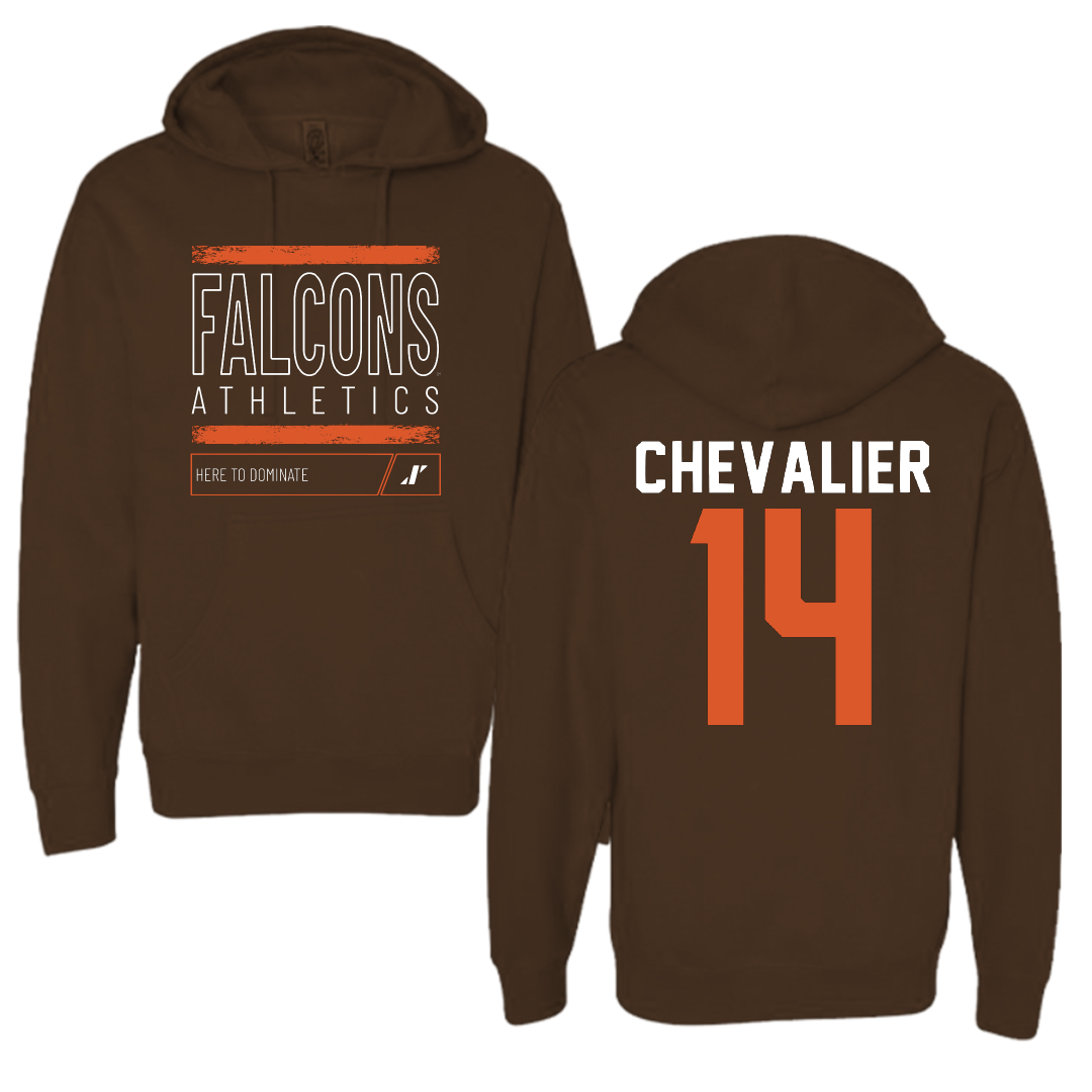 Bowling Green State University Softball Brown Dominate Hoodie - #14 Ashley Chevalier