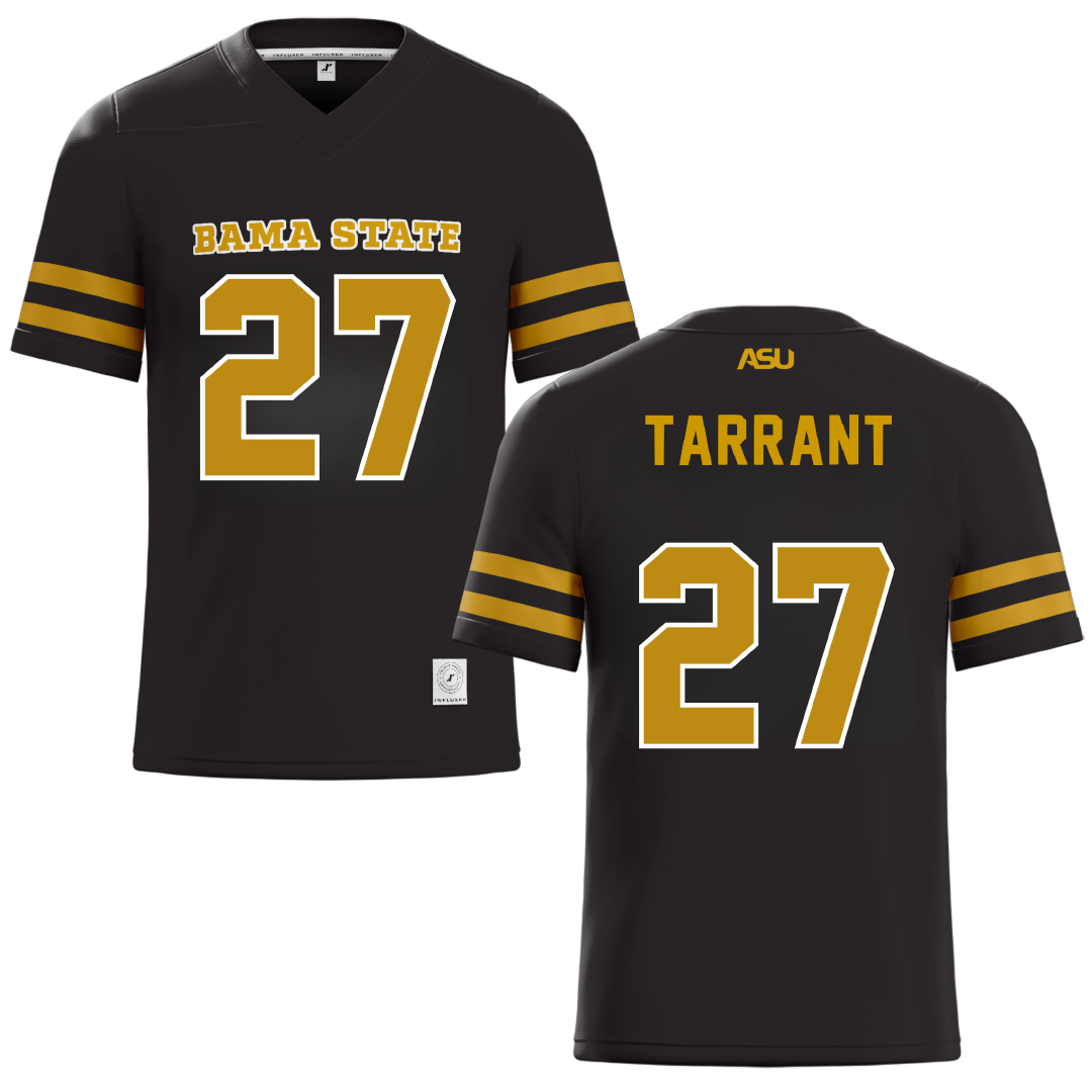 Alabama State University Black Football Jersey - #27 Eric Tarrant